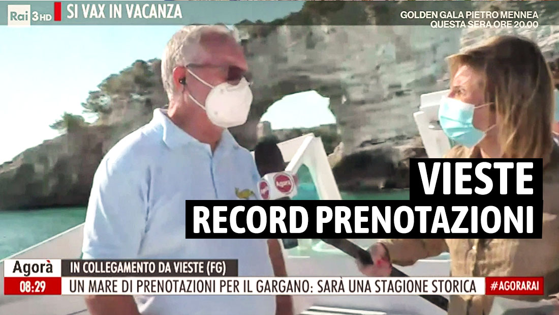 Vieste record prenotazioni