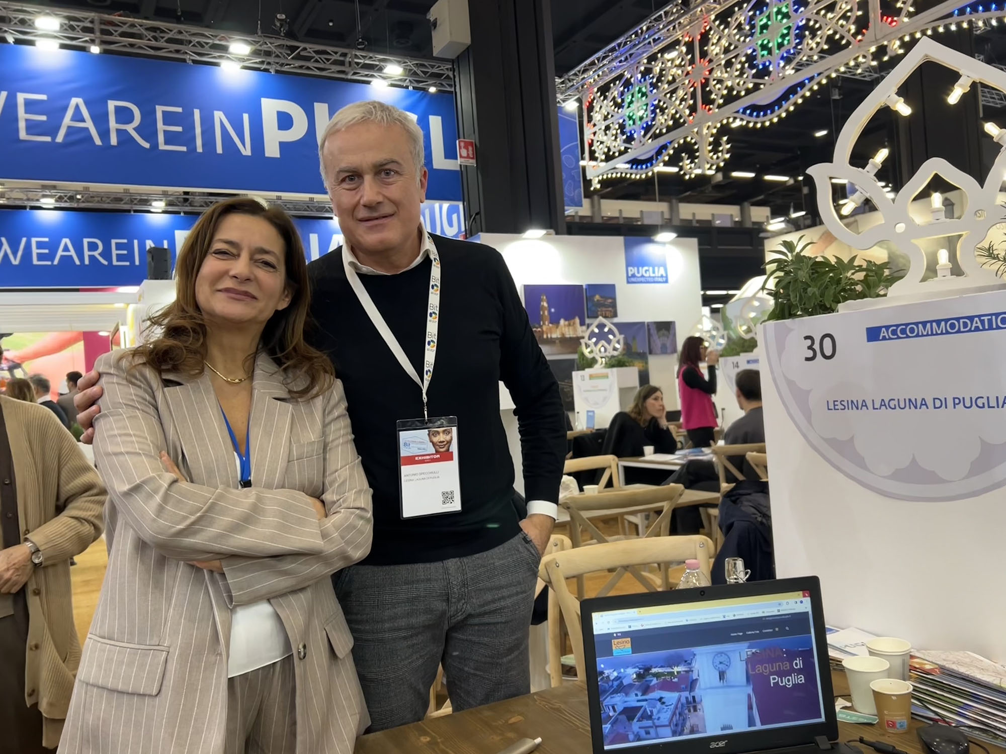 Il presidente dell'associazione Antonio Specchiulli e la vice presidente Ester Fracasso copia