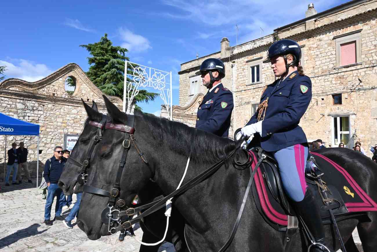 Orsara, la Polizia alla Festa di San Michele 02