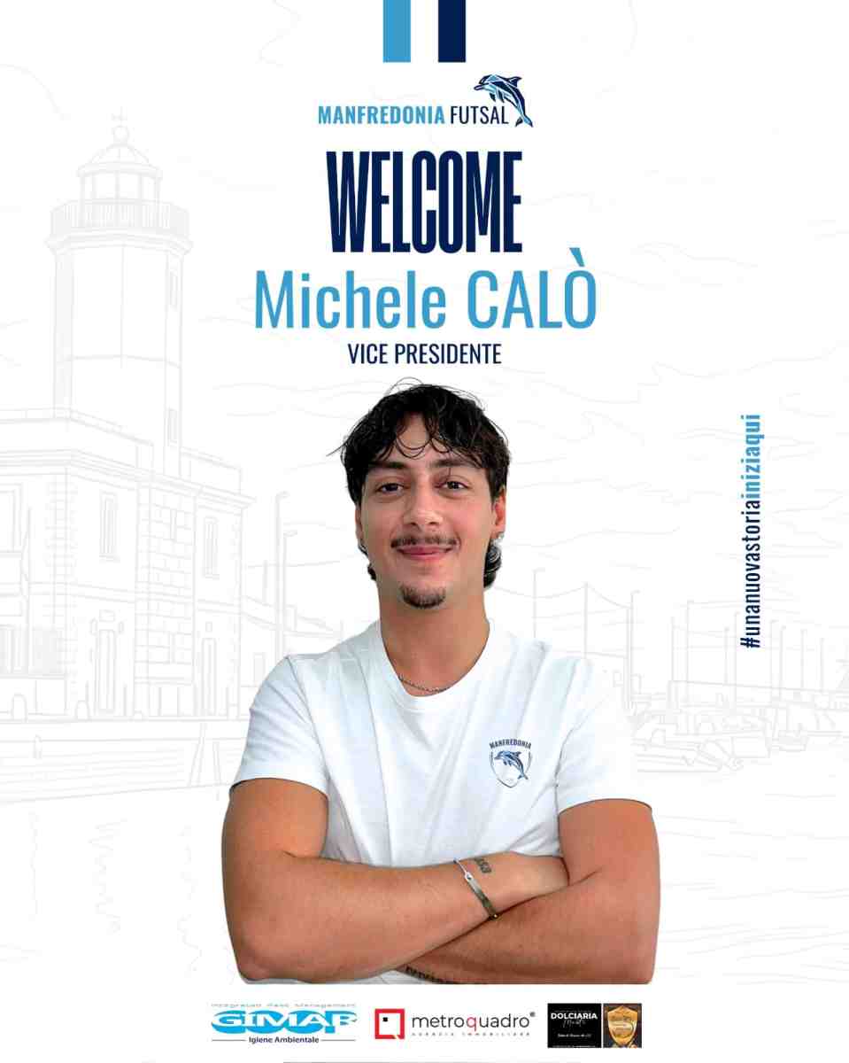 Manfredonia Futsal, Michele Calò è il Vice-Presidente e Direttore Generale